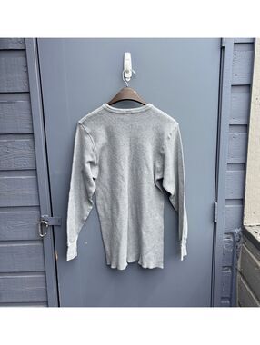 Vintage High Sierra Grey Thermal Waffle Knit Long Sleeve